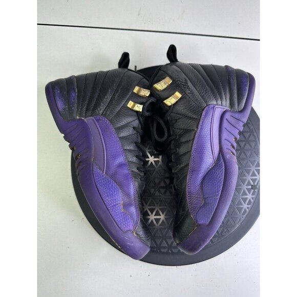 Air Jordan 12 Field Purple Retro Size 4y GS Sneakers Black 2023 153265-057 - Picture 6 of 10